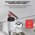 Free Installation Instant Electric Water Heater Tap, 3s Fast Heating Digital Display, Hot Water Faucet Heater, Heating Faucet Tankless Instantaneous Water Heater 220 V. 