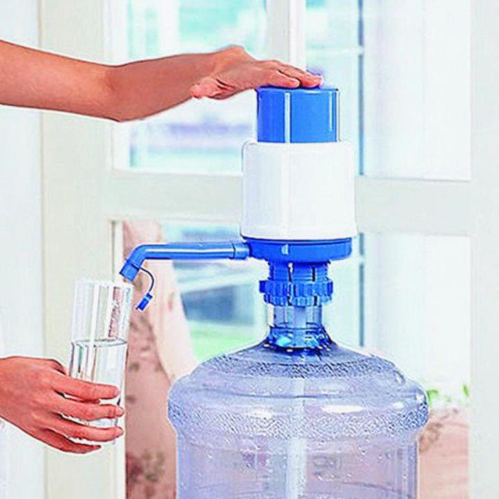 Portable Drinking Water Hand Pump with Tubes, Diameter 2.38" Manual Pump for 5-6 Gallon Water Jug Bottle Water For Home Outdoor Office
