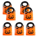 50pcs Halloween Pumpkin Bags Trick or Treat Tote Party Treat Candy Bags Gifts. 