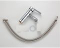faucet Tap water lever mixer single handle tap bathroom basin sink faucet chrome plated stainless steel with complete accessories. 