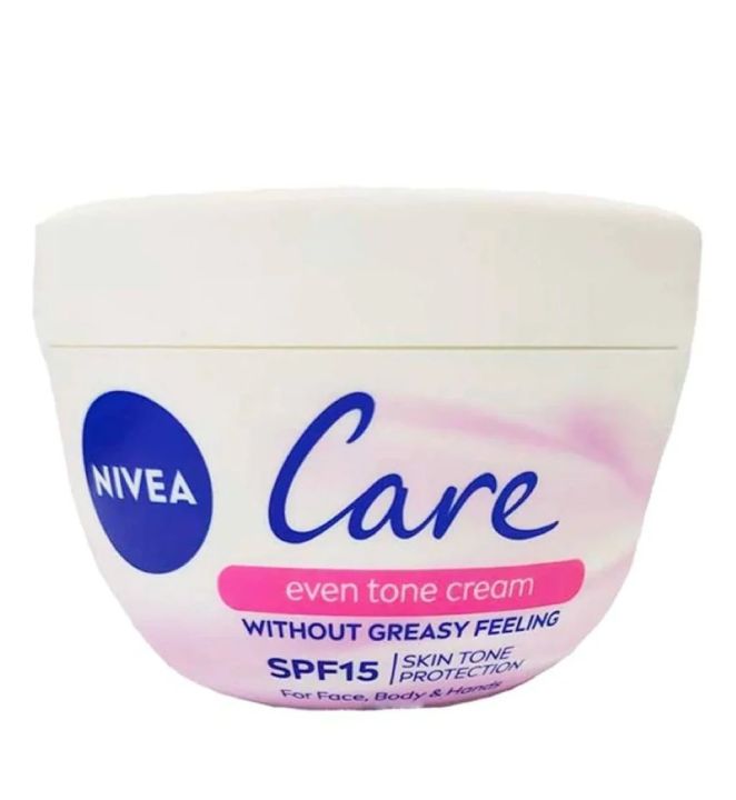 NIVEA Care even tone Cream, Prevents Skin Darkening, SPF 15, Jar 200ml