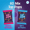 60 Top Pops Mix Packs (shop price Rs 10 per pack) with 5 Free Ben Ten Spinners. 