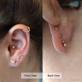 5cs ultolor 1.5-4mm em 16 ar ose ing Stud elix iercing Oreja Labret iercing ragus Earrings Women en Ear Jewelry. 