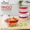 Lavenna Ringo Food Container 3pcs set Small - Medium - Large. 