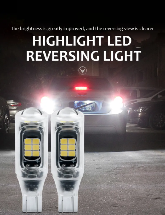 PENCL 1 Piece T15 T16 W16W LED Canbus 12V 921 912 906 Bulb 3030SMD Car Reverse Light Backup Light Rear Convex Len White Fog Lamp Red Yellow Motorcycle Park Light Turn Signal Light Park Light