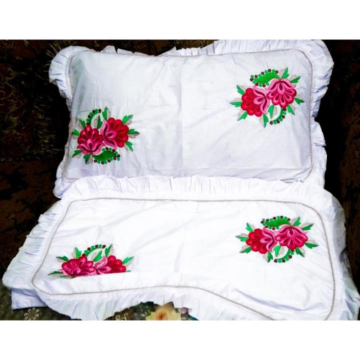 Embroidery pillow covers | کڑھای والے سرھانے | Pair of Embroidered pillow covers original KT