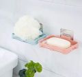 Wall Mounted Kitchen Bathroom Magic Sticker Self-Adhesive Soap Holder Bathroom Shower Soap Dish Tray, Soap Rack No Drilling Wall Mounted Soap Holder. 