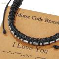 Morse Code Bracelet Accessories Fathers Day Bracelet Jewelry for Anniversary Birthday Gifts. 