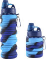 Collapsible Water Bottle, Creative Silicon folding bottle 500ML, Cycling Sports Large Capacity Portable Water Bottle, BPA free for gym for girls. 