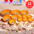 12 Pcs Plastic Bowl Set - Melon Design - 7 Different Sizes - Plastic Bowls for Kitchen - Plastic Bowls Set – Large Plastic Bowls - Plastic Bowls for Kids - Unbreakable - High Quality Bowls. 