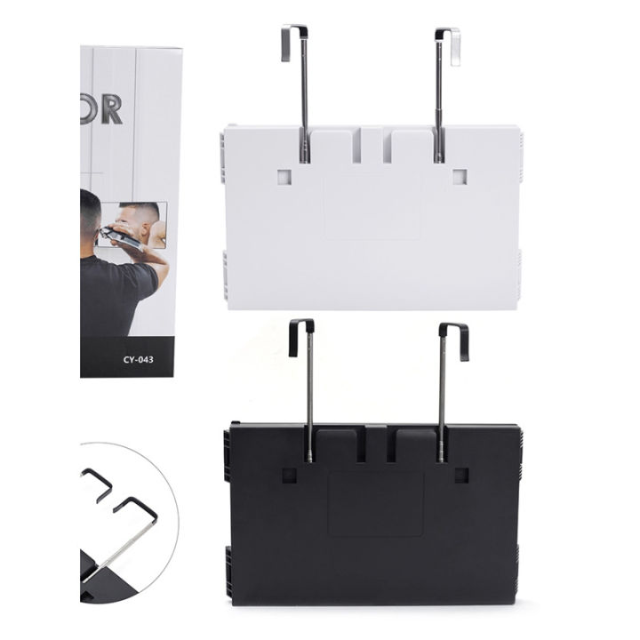 Haircut rear view mirror folding back telescopic hair salon triple mirror self-cut hanging mirror ins haircut