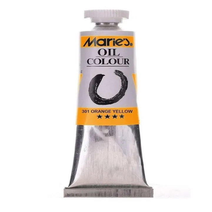 Marie Color Marie's 50ml Oil Colors Paint Tubes-301 Orange Yellow | Daraz.pk