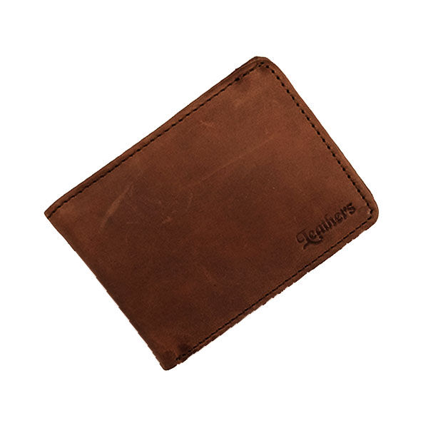 Small Size Brown Leather Wallet