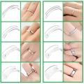 8 Piece Set / Ring Size Adjuster for Loose Rings / Invisible Clear Ring Sizer with 8 Sizes / Clear Ring Sizer Resizer. 