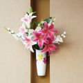 Vase, Flower Vase for Home Decoration – Pure Polypropylene Flower Vase – Holder - Hanging Flower Vase - Pack of 1 - (Flowers Not-Included). 