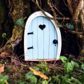 Realistic DIY Miniature Fairy Door Wood Whimsical Tree Fairy Garden Door Home Decor. 
