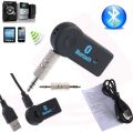 Car Bluetooth Adapter 3.5mm For AUX Audio Stereo Receiver Music With MIC, Usb Bluetooth Wireless Music Audio Receiver & Adapter For Car with 3.5mm Aux Best Quality - Black. 