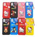 Infinix_ Hot 10 New Soft Matte Hello Kitty Case With Chain Mobile Phone Cover. 
