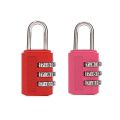 Multifunctional Mini Number Lock 3 Digit Durable Password Lock Anti-theft Solid Color Alloy Padlock Suitcase. 