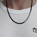 American Style Black Snake chain Trendy Design Neck Chain for Boys, Men. 