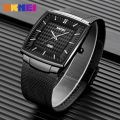 SKMEI Men Quartz Watch Stainless Steel Watch Band Fashion Simple Business Style With luminous For Men 9133. 