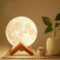 LED Moon Light Lamp Lunar Light Lamp Study Lamp Bedroom Led Bed Lamp Desk Lamp. 