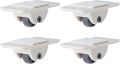 Pack of 4 - Self Adhesive Caster Wheels, 4Pcs Self Adhesive Wheels Mini Fixed Wheels Boxes Caster, Self Adhesive Wheelers. 