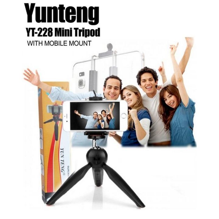 Mini Tripod Clip & Ball head For Phone Digital DSLR Camera Smartphone With Mobile Phone Holder