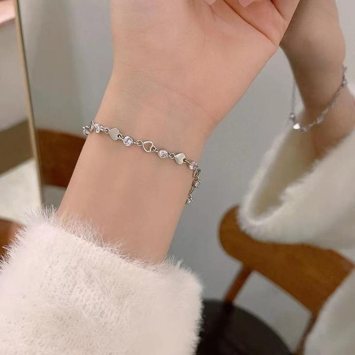 Korean%20Stylish%20Silver%20Heart%20Bracelet%20for%20Girls%20-%20Best%20Friend%20Bracelets,%20Cute%20Bracelet,%20Adjustable%20Bracelets,%20Simple%20&%20Fancy%20Charm%20Jewelry%20for%20Girls,%20Korean%20Bracelets%20for%20Women%20Trendy%20Chain%20Bracelets,%20Bracelet%20Set%20with%20Ring%20-%20Perfect%20Gift%20for%20Girls%20&%20Women%20-%20Image%208