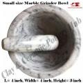 Marble Grinder Bowl small ( Chato watta- Dori Danda) Best For Kitchen Beauty. 