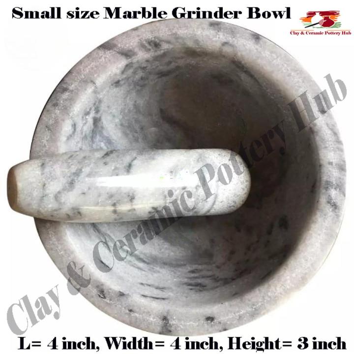 Marble Grinder Bowl small ( Chato watta- Dori Danda) Best For Kitchen Beauty