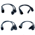 IEC320 C14 C8 To 2X C7 C5 C13 Y Split AC Power Cord, IEC Figure 8 Male To 2 Female 1 In 2 Out AC Power Cable 30cm Black. 