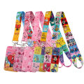 Kirby Cute Neck Straps ID Credit Card Cover Pass Mobile Phone Charm Lanyard For Keys Chain Badge Key Holder Key Ring Accessories. 