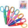Craft Scissors Decorative Edge, 6 Pack, Craft Scissors, Zig Zag Scissors, Decorative Scissors, Scrapbooking Scissors, Fancy Scissors, Scissors for Crafting, Pattern Scissors, Design Scissors. 