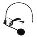 3.5mm Wired Headset Microphone Headworn Mic for Voice Amplifier Loudspeaker. 