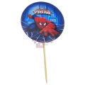 Spiderman Cupcake Toppers - 2.5 Inch - Spiderman Themed Party - Blue - Boys - Pack Of 10. 