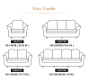 L Shape Sofa Set Covers - 4+3+Corner Set- 3 Pieces With Corner Sofa Set. 