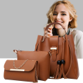 Our new collection of Queen 3 pieces Lady Handbag sets. This leather features a roomy main compartment and  two side pockets, making it suitable for shopping, traveling or simply staying organized , and comes with a small handy bag and pouch. 