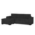 JC Buckman Chill Zone Plus Three Seater Sofa & Chaise Seat with Storage Acacia Wood Finest Imported Fabric European Design Grand Sized with 2 Years Warranty. 