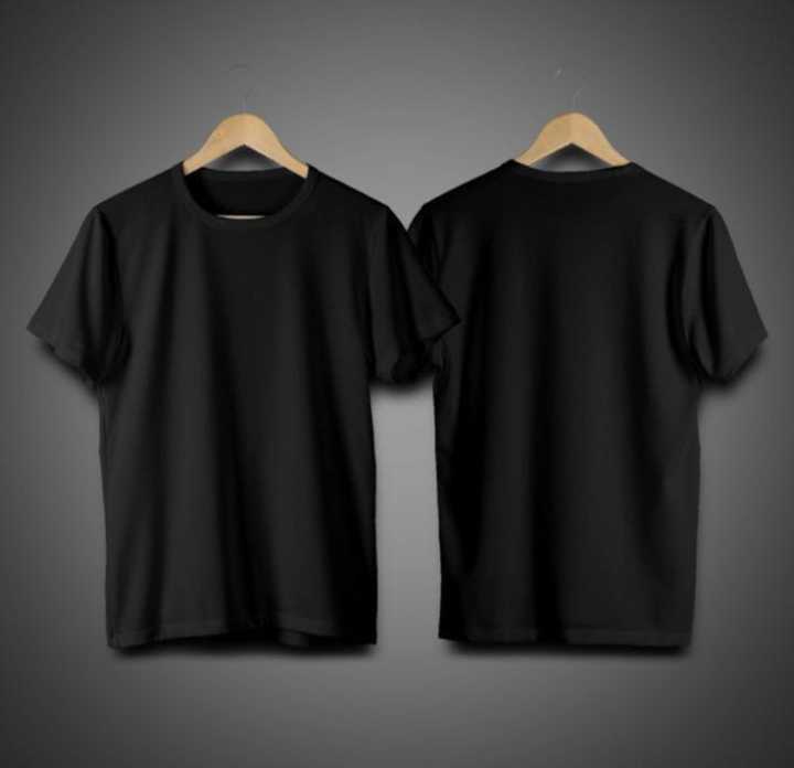 Plain Black T-Shirt for men- Half Sleeve/Round Neck With Premium Excellent Quality