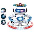 Musical Walking Dancing Robot Toy for Kids, Music Sounds Lights, 360° Body Spinning, Robot Toys for Kids,Smart Space Dancing Robot Singing Walking Intelligent Educational Toys with Music/Light ,for Ages 3 and up (White). 