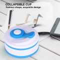 Portable Coffee Cup Collapsible BPA Free Food-Grade Silicone Pocket-Sized Travel Mug With Lid - 350ml. 