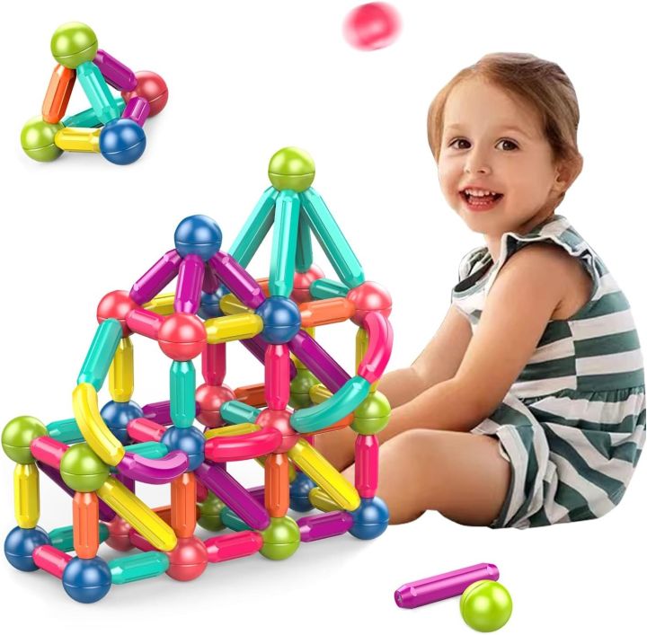 Martin%20Hub%20Magnetic%20Toys%20Building%20Blocks%20-%2036/42/64/25%20PCS%20Kids%20Magnet%20Balls%20and%20Rods%20Set%20Toddler%20STEM%20Sticks%20Toy%20Learning%20Educational%20Block%20Games%20Stacking%20Toys%20for%20Boy%20Girl%20Age%203+%20Years%20Old%20Preschool%20-%20Image%205
