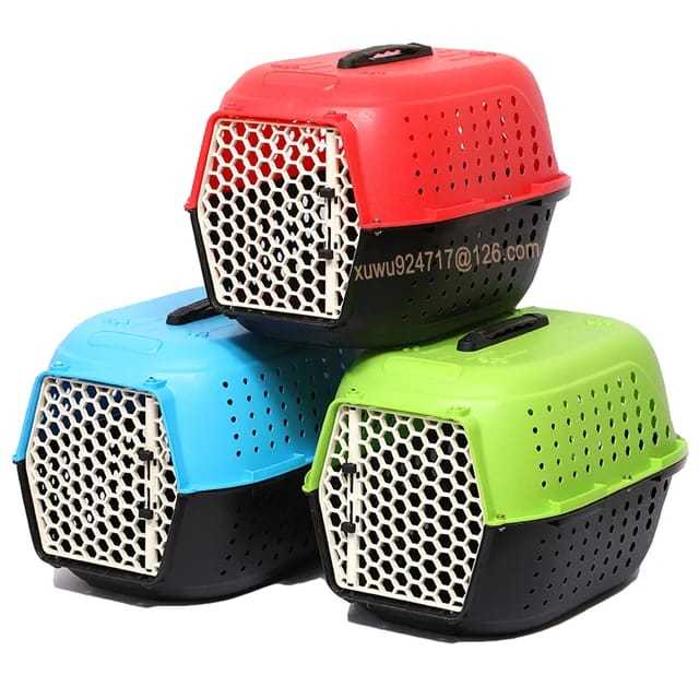 Pet Cat Cage plastic pet cat box travel portable pet cage