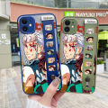 YIWESAN for VIVO V11 Case With Wristband Thin Frosted Transparent Hard Full Cover Camera Silicone Softcase Fashion Demon Slayer Pattern Casing Shockproof Protection Cases. 