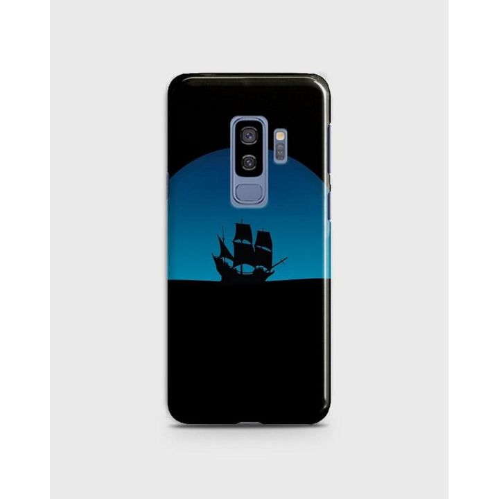 Samsung S9 Plus Cover 3d Hard case  Black Ship Print - 1cover2490