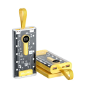 66W Transparent Digital Display 20,000mAh PD Power Bank With Ampere & Volt Meter. 