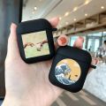 Funny Cute Renaissance Art Painting Headphone Case For Apple AirPods 1 2 Shockproof Protection Wireless Earphone Box Cover. 
