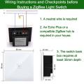 Smart ZigBee 1 Gang Light Wifi Touch Switch for Echo Plus. 