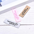 50Pcs Handmade Fabric Labels Embroidery Printed Tags DIY Sewing Accessories. 